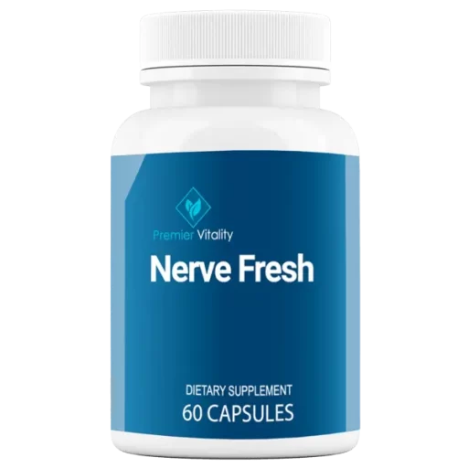 Nerve Fresh dietary supplement bottle with 60 capsules