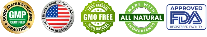 Nerve Fresh certifications: GMP certified, made in USA, 100% natural, GMO free, FDA registered facility